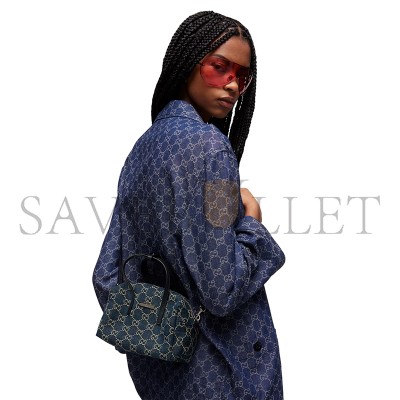 GUCCI SMALL BOSTON BAG WITH GUCCI PLAQUE 875811 (20*12*11cm)